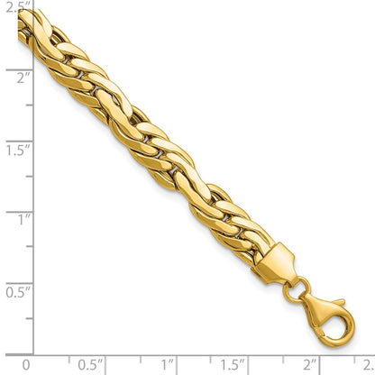Polished 7.5mm Fancy Link Bracelet 7.5"