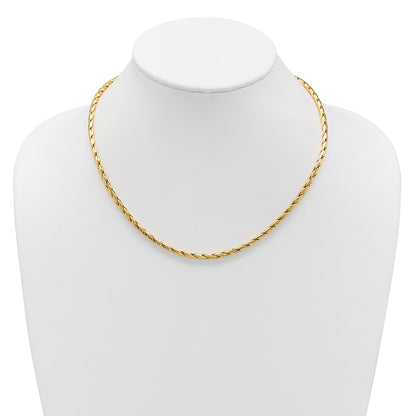 Polished 3.5mm Fancy Link Necklace 18.5"