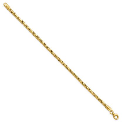 Polished 3.5mm Fancy Link Bracelet 7.5"