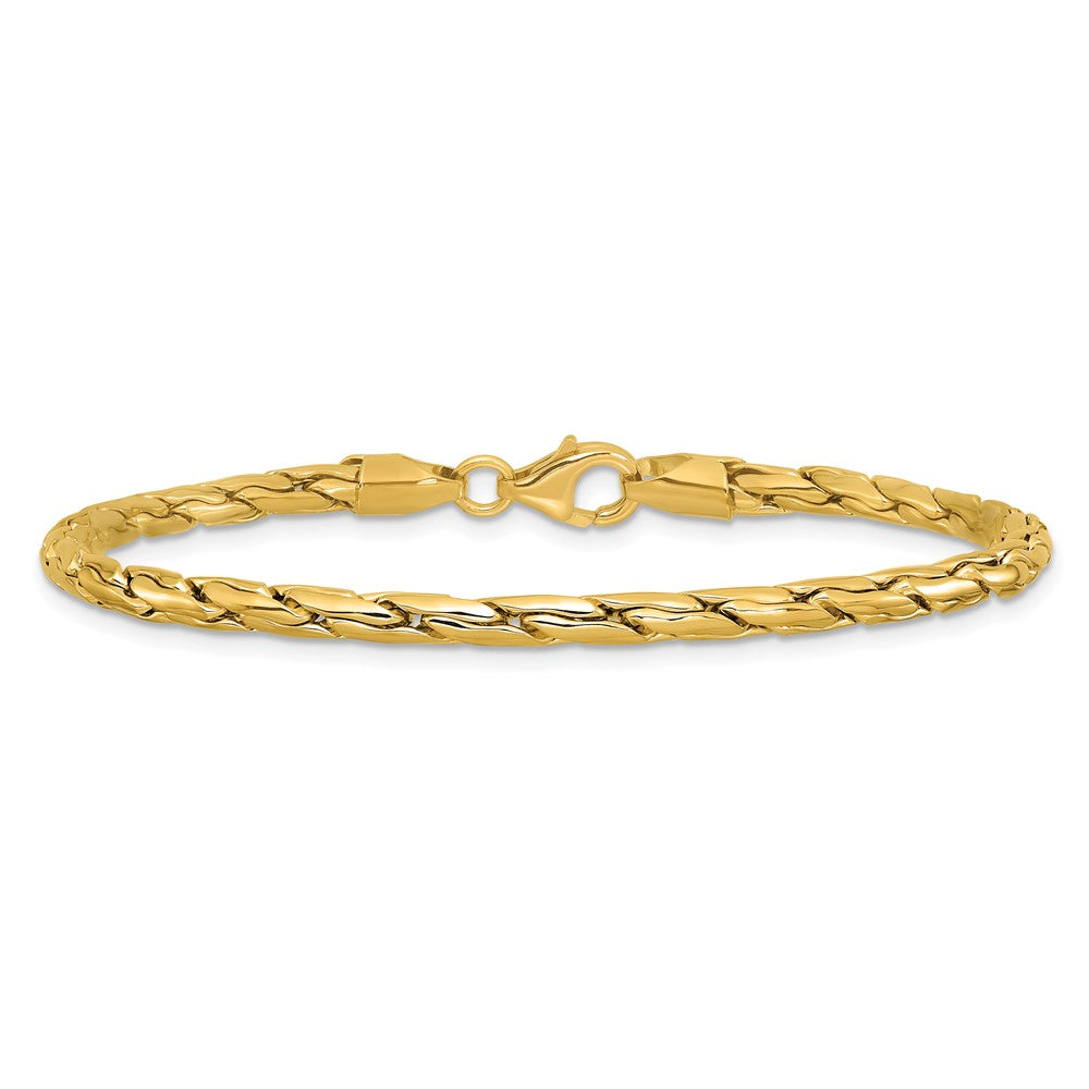 Polished 3.5mm Fancy Link Bracelet 7.5"