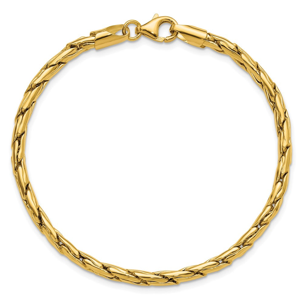 Polished 3.5mm Fancy Link Bracelet 7.5"