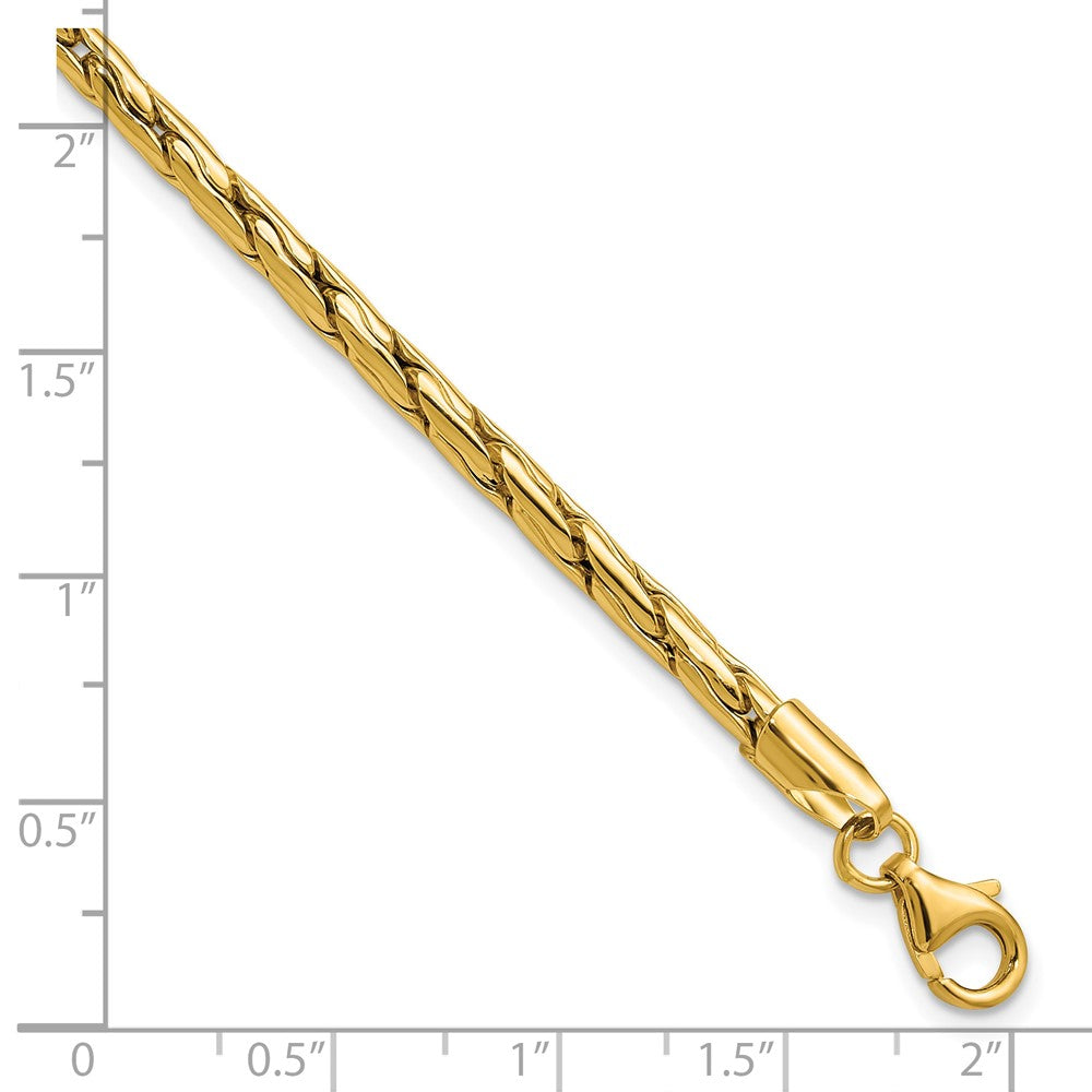 Polished 3.5mm Fancy Link Bracelet 7.5"