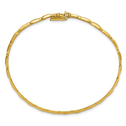 Polished 6.3mm Fancy Link Bracelet 7.5"
