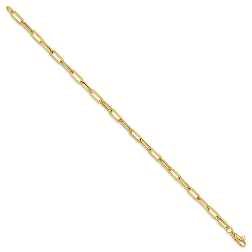Polished Fancy Link with 1in ext Bracelet - 4mm