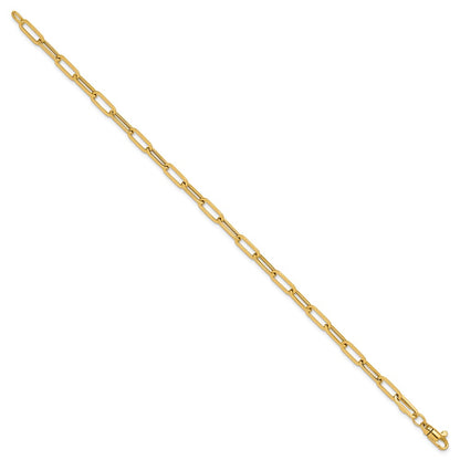 Polished Fancy Link with 1in ext Bracelet - 4mm