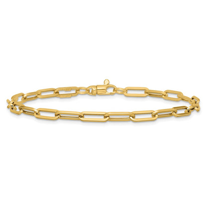 Polished Fancy Link with 1in ext Bracelet - 4mm