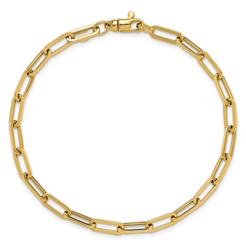 Polished Fancy Link with 1in ext Bracelet - 4mm
