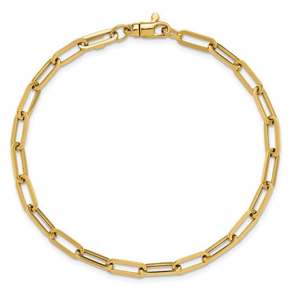 Polished Fancy Link with 1in ext Bracelet - 4mm