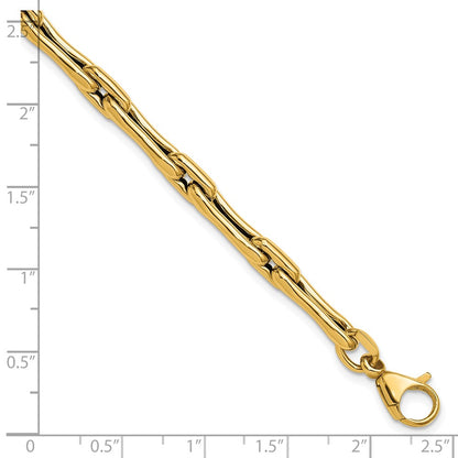 Polished Hollow Fancy Link Bracelet 8"