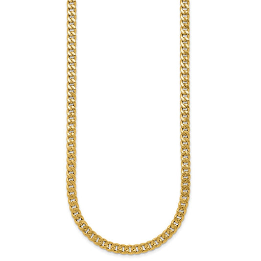 Polished Curb Link Necklace 18"
