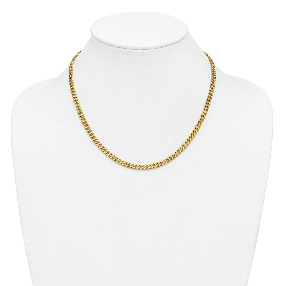 Polished Curb Link Necklace 18"