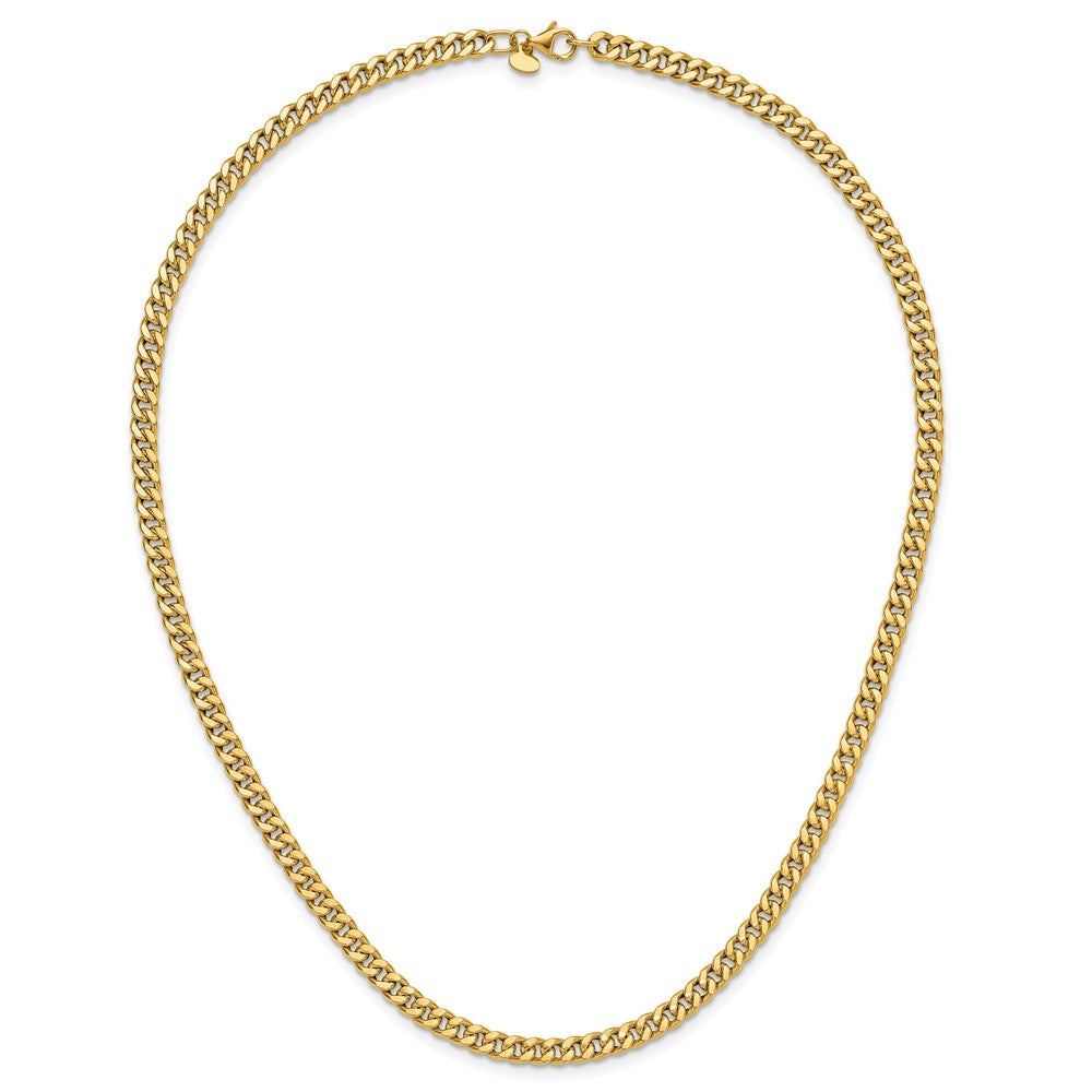 Polished Curb Link Necklace 18"