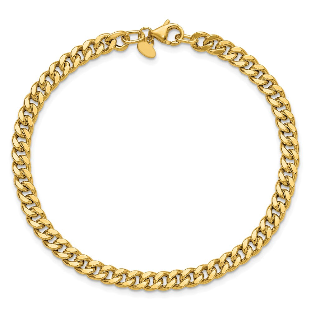 Polished Curb Link Bracelet 7.75" - 2.25g