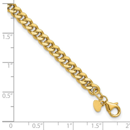 Polished Curb Link Bracelet 7.75" - 2.25g