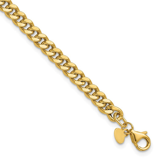 Polished Curb Link Bracelet 7.75" - 2.25g