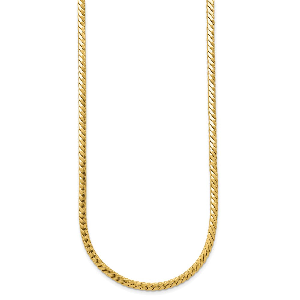 Polished Fancy Link Necklace 18" - 3mm