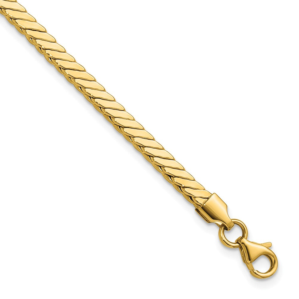 Polished Fancy Link Bracelet 7.5" - 3.12g