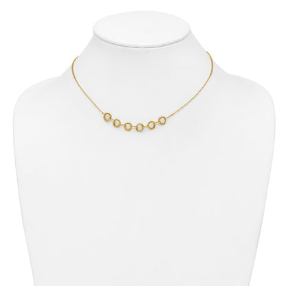 Polished Circles w/2in ext. Necklace