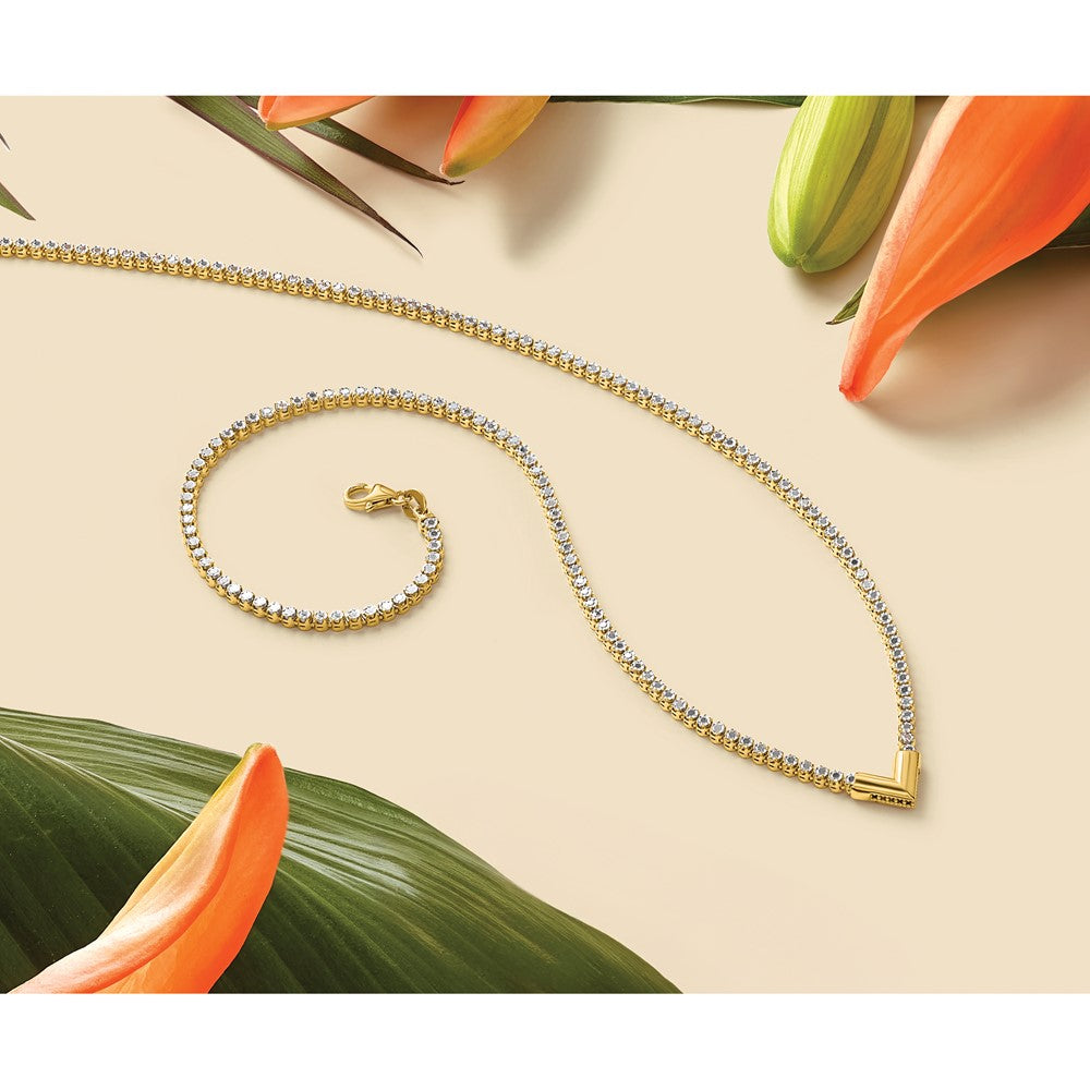 Polished Fancy Necklace 18" - 2.38mm