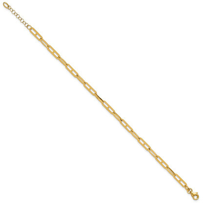 Polished Fancy Link w/1in ext. Bracelet - 3.24g