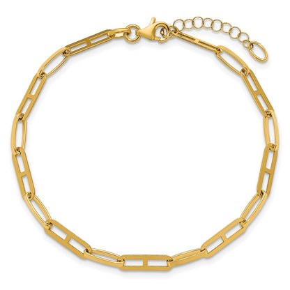 Polished Fancy Link w/1in ext. Bracelet - 3.24g