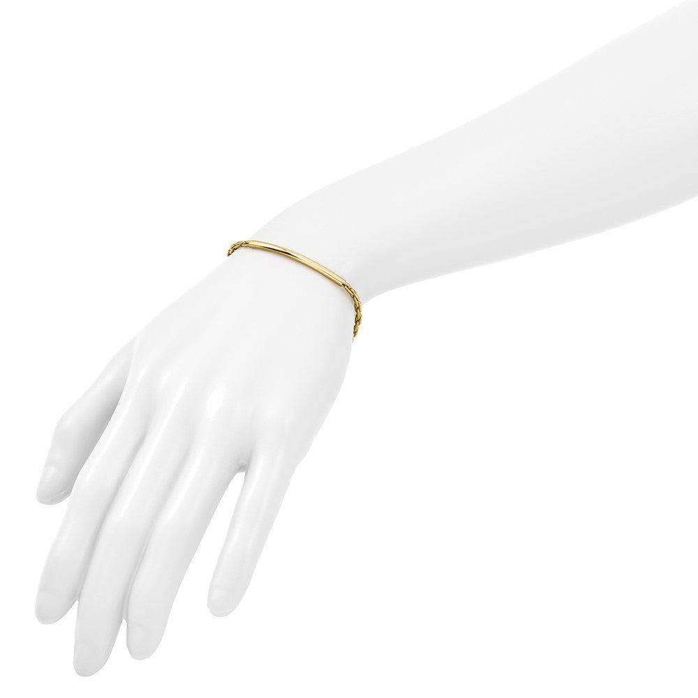 Polished Fancy Link Bar w/.5in ext. Bracelet