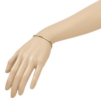 Polished Fancy Link Bar w/.5in ext. Bracelet