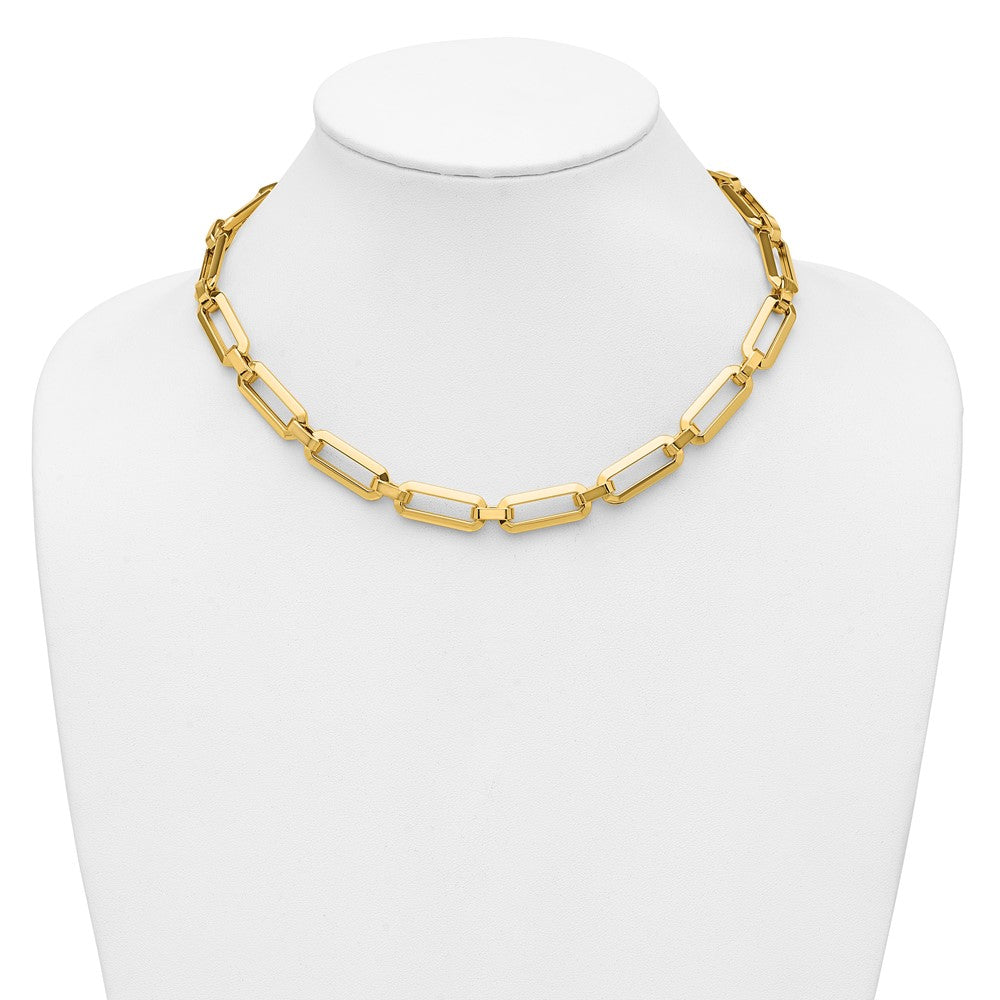 Polished Fancy Link Necklace 18" - 16.33g