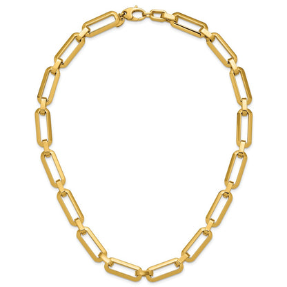 Polished Fancy Link Necklace 18" - 16.33g
