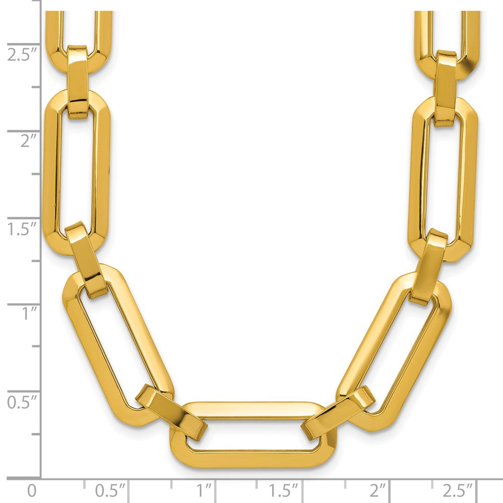 Polished Fancy Link Necklace 18" - 16.33g