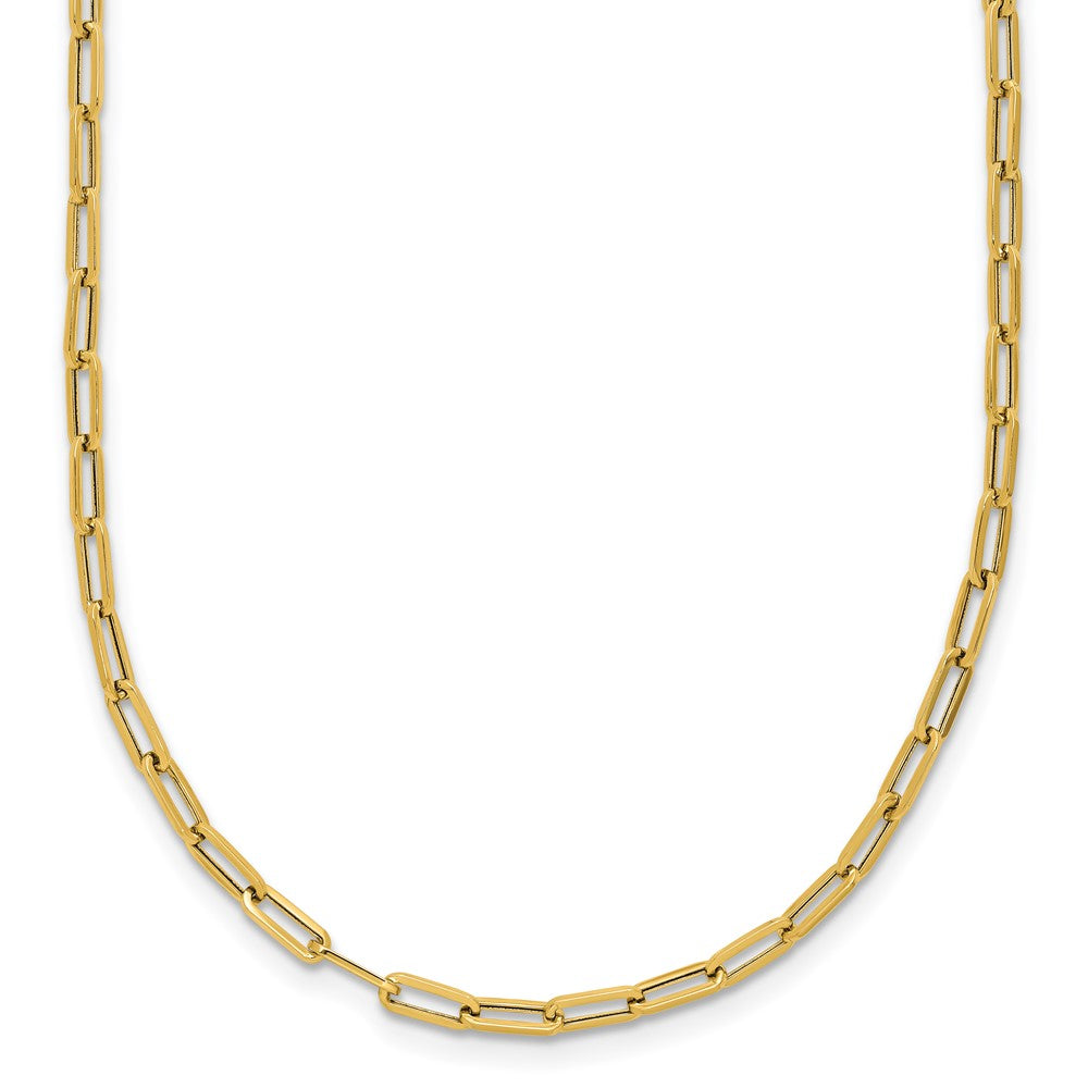 Polished Paperclip Necklace 16"