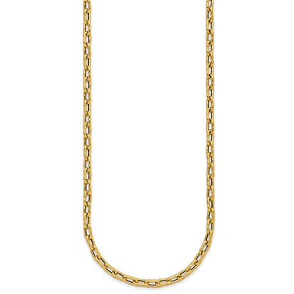 Polished Textured Fancy Link Necklace 18" - 3.86g