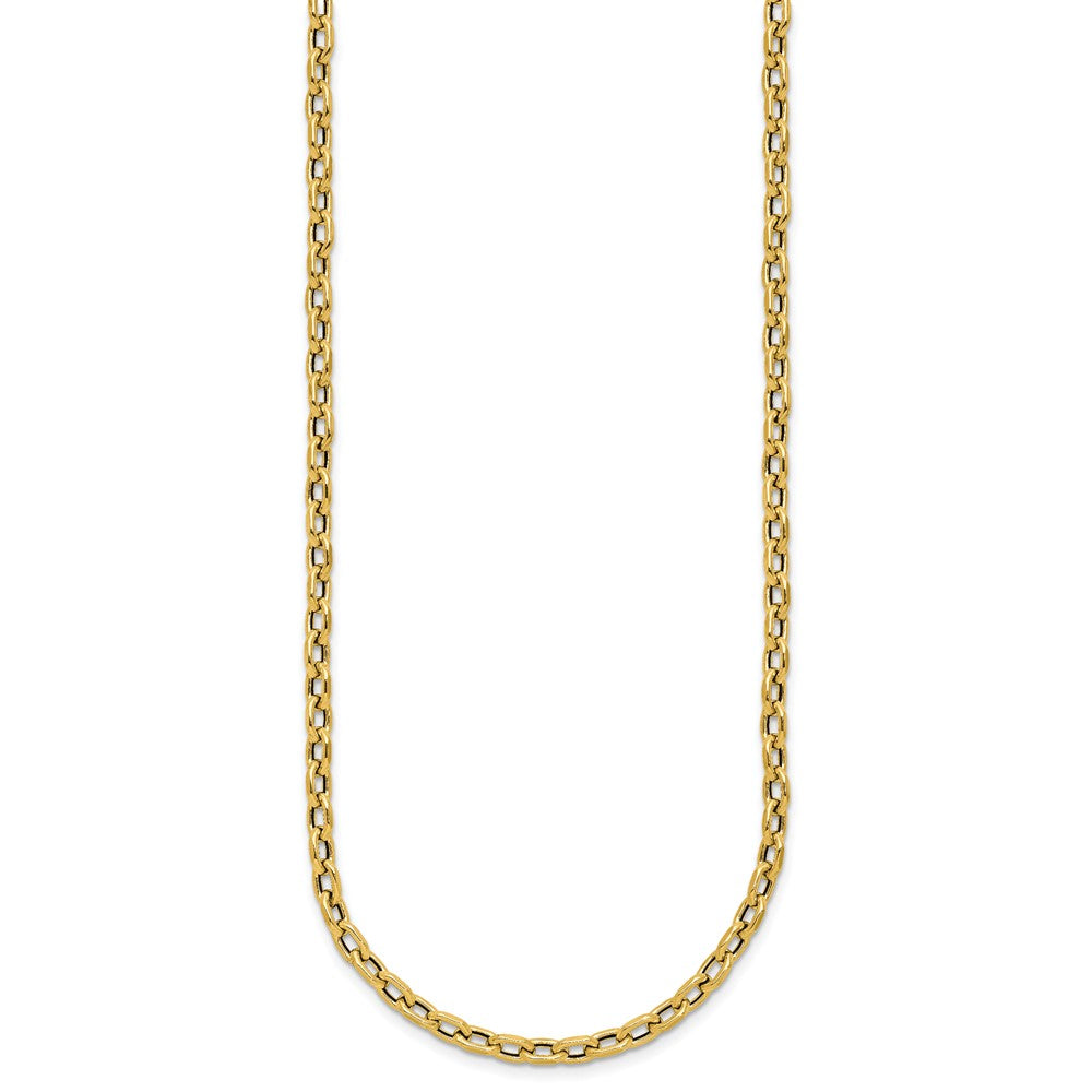 Polished Fancy Link Necklace 18" - 3.45g