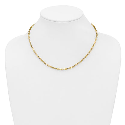 Polished Fancy Link Necklace 18" - 3.45g