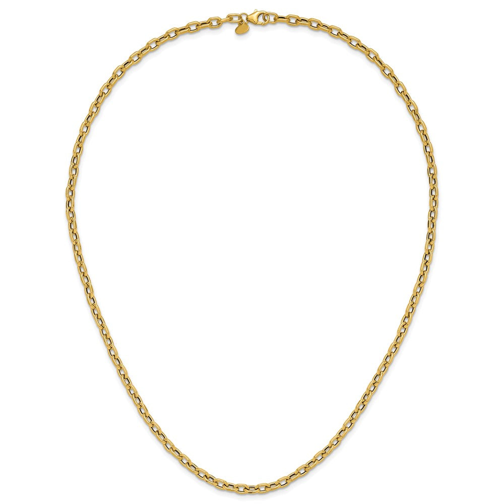Polished Fancy Link Necklace 18" - 3.45g