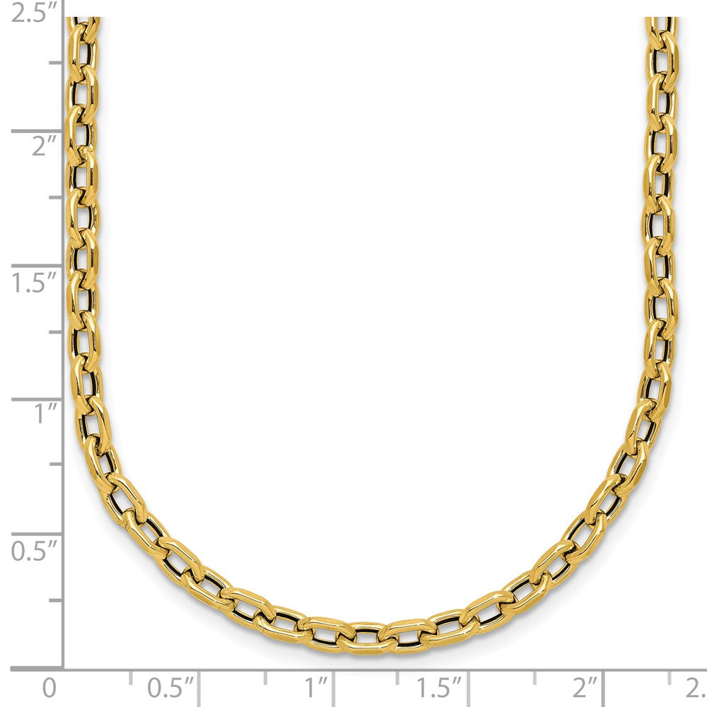 Polished Fancy Link Necklace 18" - 3.45g