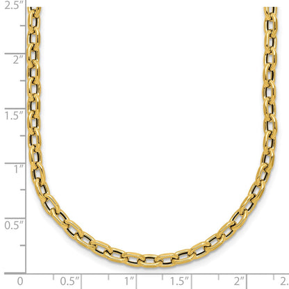 Polished Fancy Link Necklace 18" - 3.45g
