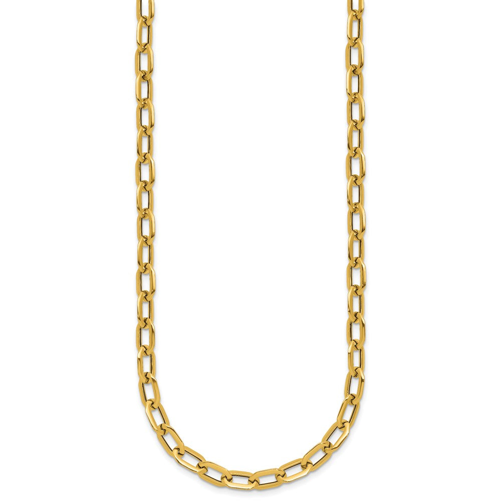 Polished Fancy Link Necklace 18" - 4.08g