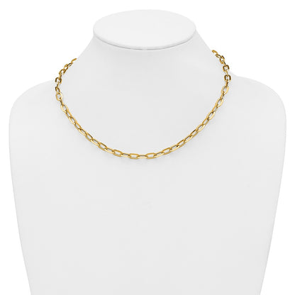 Polished Fancy Link Necklace 18" - 4.08g