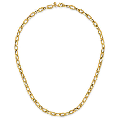 Polished Fancy Link Necklace 18" - 4.08g