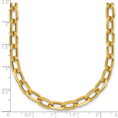 Polished Fancy Link Necklace 18" - 4.08g