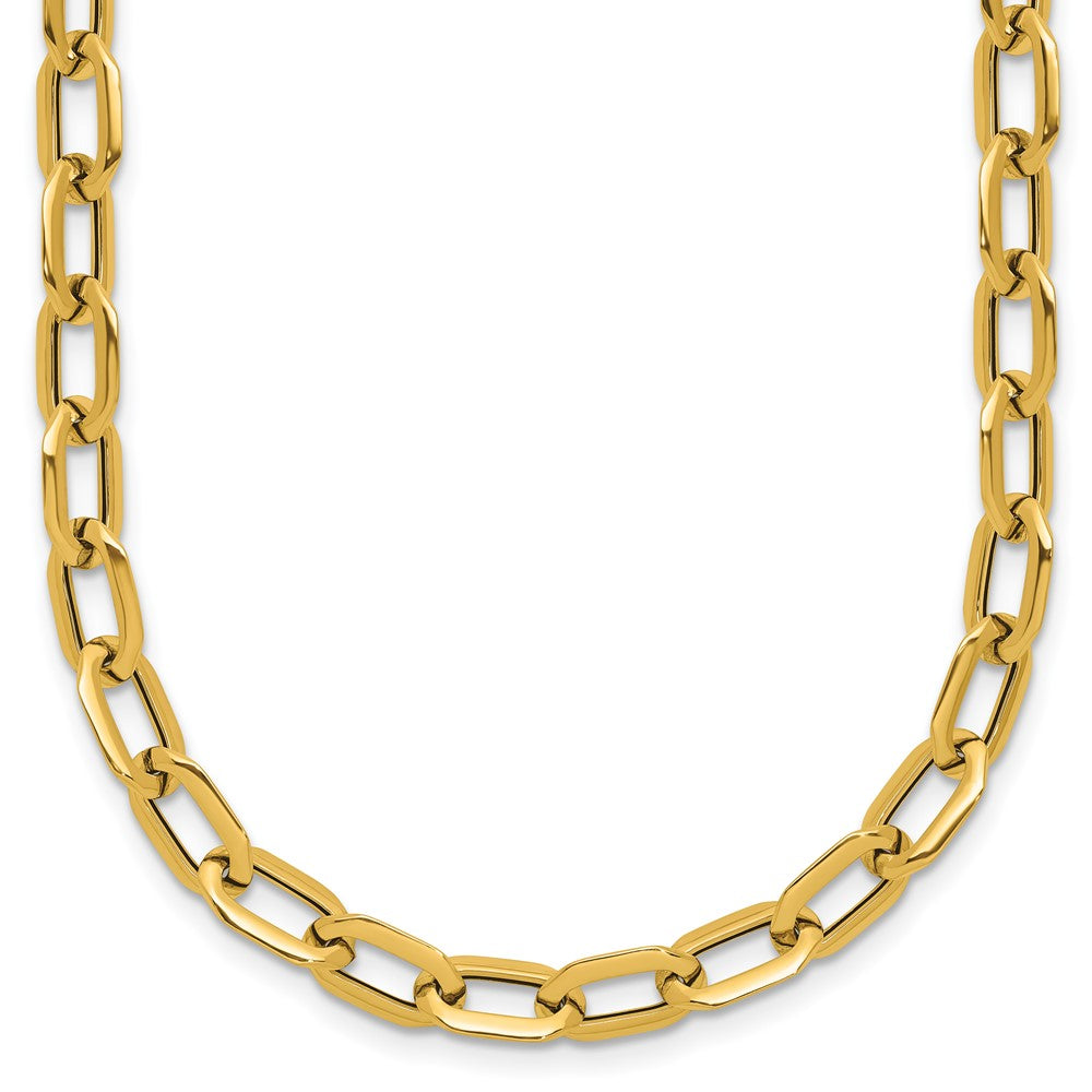 Polished Fancy Link Necklace 18" - 4.08g
