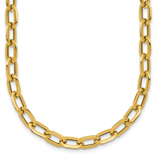 Polished Fancy Link Necklace 18" - 4.08g