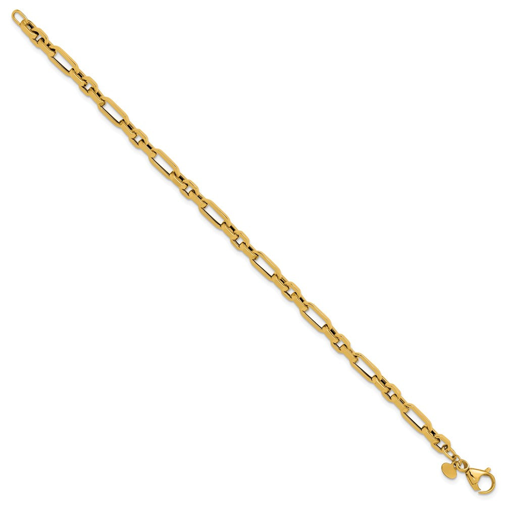 Polished Fancy Link Bracelet 7.5" - 2.7g