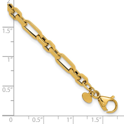 Polished Fancy Link Bracelet 7.5" - 2.7g