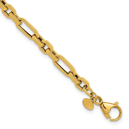 Polished Fancy Link Bracelet 7.5" - 2.7g