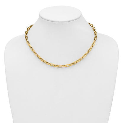 Polished Fancy Line Necklace 18"