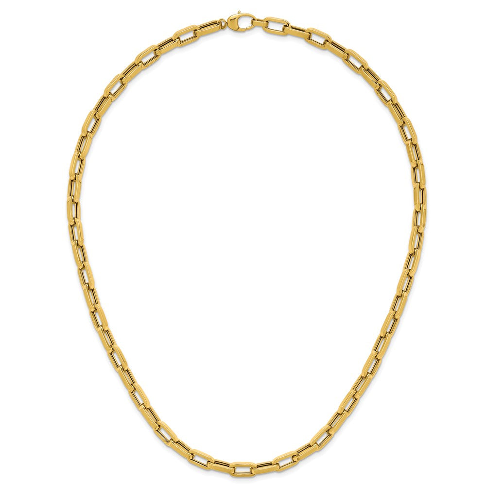 Polished Fancy Line Necklace 18"