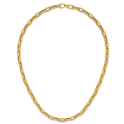 Polished Fancy Line Necklace 18"