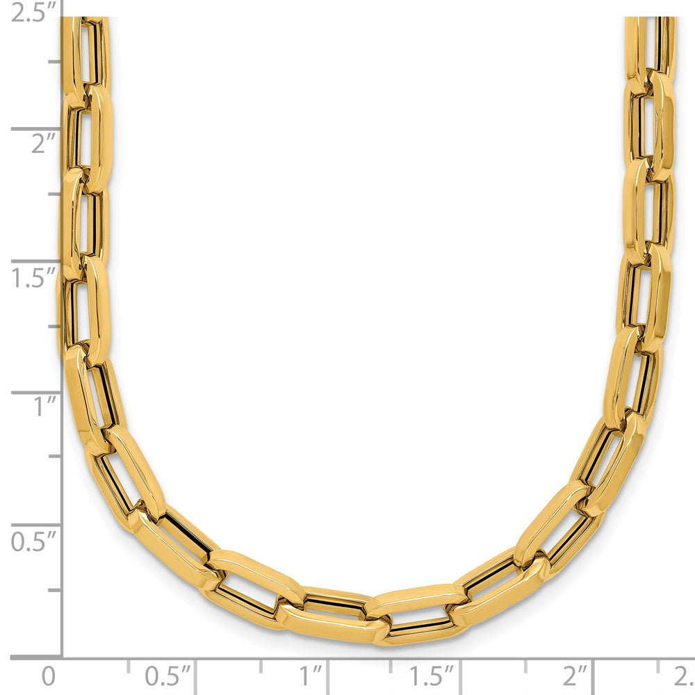 Polished Fancy Line Necklace 18"